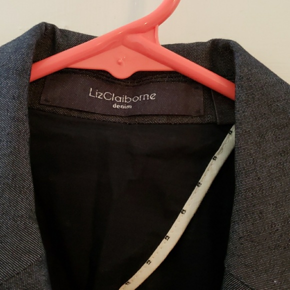 Liz Claiborne denim blazer - Picture 4 of 7